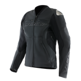 Dainese Racing 5 Leather Jacket Black/Black Womens Size - 46