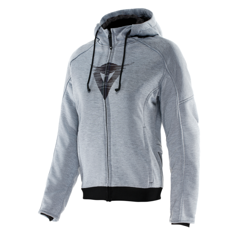 Dainese Daemon-X Safety Hoodie Full Zip Womens Grey-Melange Size - 50