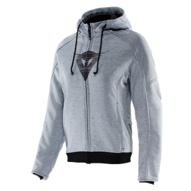 Dainese Daemon-X Safety Hoodie Full Zip Womens Grey-Melange Size - 48