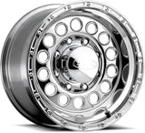 Raceline 887 Rock Crusher 15x8in / 5x139.7 BP / -32mm Offset / 107.95mm Bore - Polished Wheel