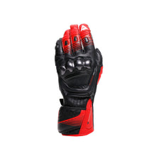 Load image into Gallery viewer, Dainese Fiero Metal Gloves Black/Red-Lava/White - XS