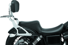 Load image into Gallery viewer, Kuryakyn Fixed Mounts Multi-Purpose Driver &amp; Passenger Backrest 06-17 Dyna Models Chrome