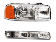 Load image into Gallery viewer, Raxiom 99-06 GMC Sierra 1500 Axial Series OEM Crystal Rep Headlights- Chrome Housing (Clear Lens)
