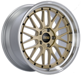 BBS LM 19x11 5x130 ET63 CB71.6 Diamond Gold Center Diamond Cut Lip Wheel