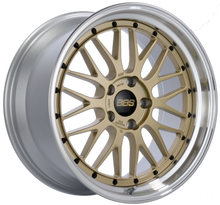 Load image into Gallery viewer, BBS LM 20x8.5 5x114.3 ET30 PFS Gold Center Diamond Cut Lip Wheel - 82mm PFS/Clip Required