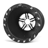 Race Star 63 Pro Forged 15x10 DBL Sportsman 5x4.50 BC / 4.00in. BS Wheel - Black Anodized/Machined