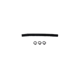 Deatschwerks Convoluted Tubing 150mm Length x 10mm ID Side 1 x 10mm ID Side 2 - Black