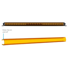 Load image into Gallery viewer, Borne Off-Road Light Bar Cover Single Row 40in Amber