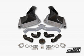 do88 10-12 Porsche 911 Turbo/Turbo S (997.2) BigPack Intercooler Kit w/Silver Pipe