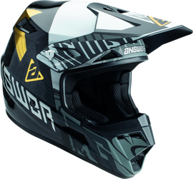 Answer AR3 Ronin Helmet Black/White/Gold - Small