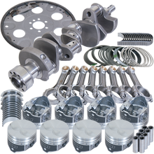 Load image into Gallery viewer, Eagle Chevy 305 1Pc 3.480in Crank 5.700in I-Beam Rods 3.796in Pistons 153 Tooth FP Balanced Assembly