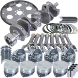 Eagle Chevy 305 1Pc 3.480in Crank 5.700in I-Beam Rods 3.766in Pistons 153 Tooth FP Balanced Assembly