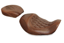 Load image into Gallery viewer, Mustang 06-17 Harley Dyna Wide Tripper Forward Solo Seat Diamond Stitch - Distressed Brown