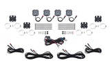 Diode Dynamics Stage Series SXS Rock Light Installer Kit RGBW M8 (4-pack)