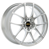 BBS RF 18x9 5x120 ET47 PFS Diamond Silver Wheel -82mm PFS/Clip Req