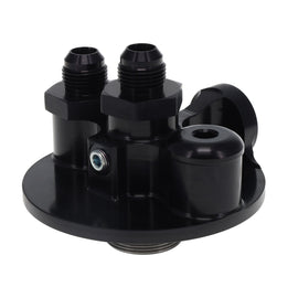 Peterson Fluid Systems Remote Filter Mount 1-1/2in -16AN Thread -10AN Fittings