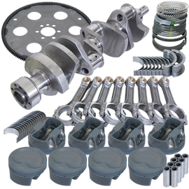 Eagle Chevy 350 1Pc 3.750in Crank 6.000in I-Beam Rod 4.030in Pistons 153 Tooth FP Balanced Assembly