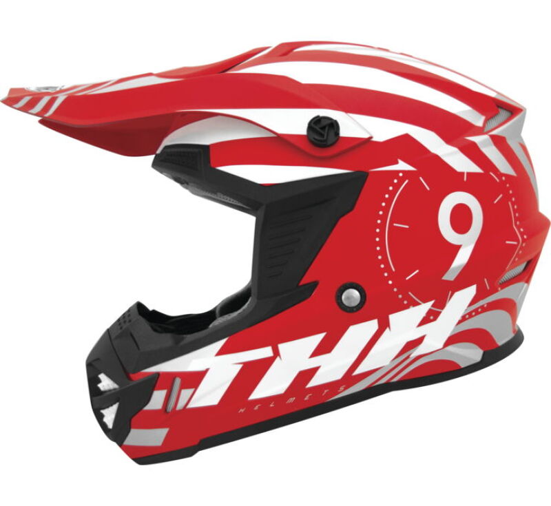 THH Helmets T730X Twister Red/Silver - Large