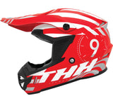 THH Helmets T730X Twister Red/Silver - Large