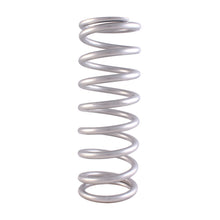 Load image into Gallery viewer, QA1 3-4/5in ID Tapered High Travel Pigtail Spring - 9in Length x 550lbs/in - Silver Powder Coated