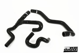 do88 SAAB 9-5 98-10 Heater Hoses for Cars w/Water Valve Black