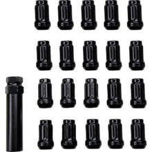 Load image into Gallery viewer, ITP Lug Nuts (Box of 20) w/ Key - 12x1.5 Splined 60 Deg Taper - Black