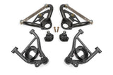 BMR 78-87 GM G-Body Adjustable Upper A-Arms Standard Ball Joint - Black Hammertone