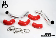 Load image into Gallery viewer, do88 Volvo 7/940 Turbo Center Connection Pipe Kit Red Hoses 3in Throttle Body