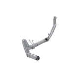 MBRP 08-10 F250/F350/F450 6.4L PS AL Steel 4in Filter-Back Single Side - No Muffler w/ DP