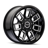 Mayhem 8118 Ordinance 20x9 / 5x127/139.7 BP / 87.1mm Hub Gloss Black Wheel w/ Milled Spokes
