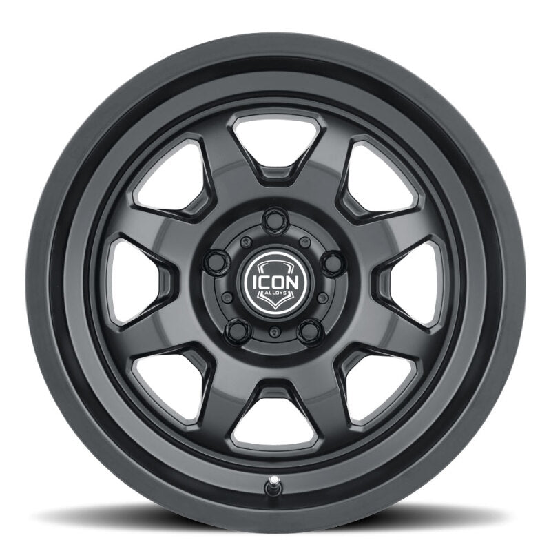 ICON Nuevo 17x8.5 / 6x5.5 / 25mm Offset / 5.75in BS - Satin Black Wheel