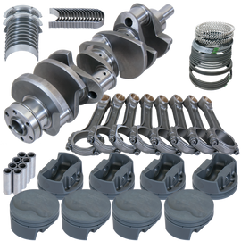 Eagle Ford 351W 4.000in Crank 6.250in I-Beam Rods -6.6cc Flat Top 4.060in Pistons Rotating Assembly