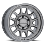 Raceline 958T Rogue 17x8.5in / 5x127 BP / 0mm Offset / 78.1mm Bore - Titanium Wheel