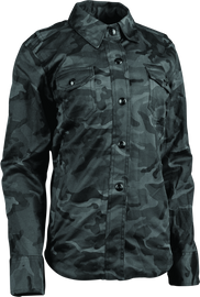 Speed and Strength Speed Society Armored Moto Shirt Womens Camouflage - Medium