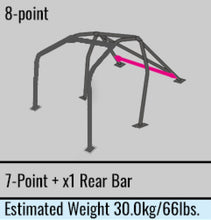 Load image into Gallery viewer, Cusco Safety21 8pt 2Pssgr BLK Thru Dash Roll Cage Nissan R33 2dr (S/O/No Cancel)