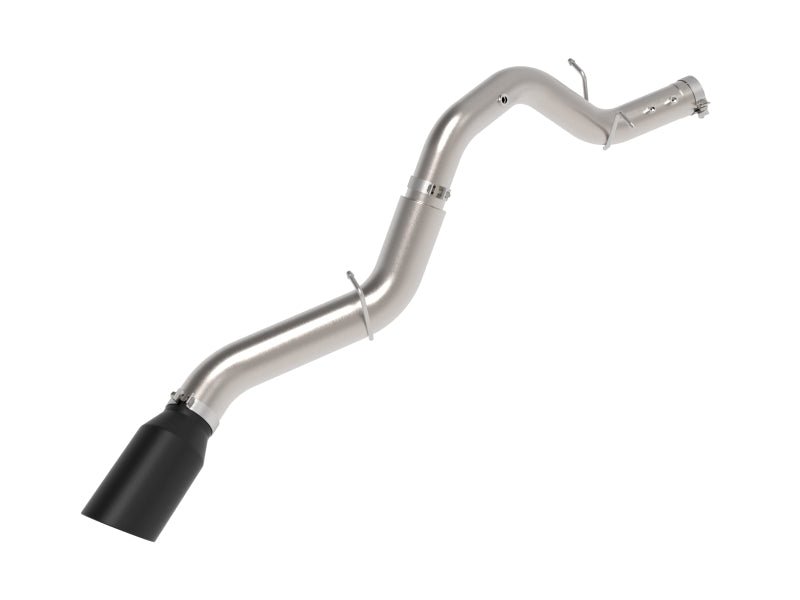 aFe Large Bore-HD 5in 409SS DPF-Back Exhaust System w/Blk Tip 24-25 GM Diesel Trucks V8-6.6L(td) L5P