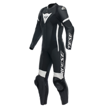 Load image into Gallery viewer, Dainese Grobnik Lady Leather 1PC Perforated Suit Black/Black/White Size - 50
