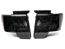 Load image into Gallery viewer, Raxiom 09-14 Ford F-150 Axial OEM Style Rep Headlights- Chrome Housing- SmokedLens