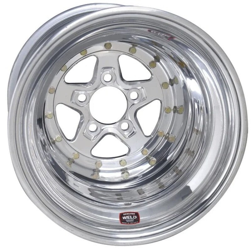 Weld Alumastar 2.0 15x15 / 5x4.75 BP / 5in. BS Polished Wheel - Polished