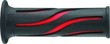 Load image into Gallery viewer, BikeMaster 7/8in Wave Grips - Black/Red