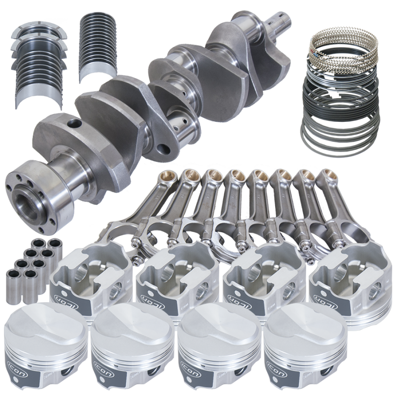 Eagle Chevy 454 1Pc 4.000in Crank 6.135in I-Beam Rods 18.3cc 4.280in Pistons Rotating Assembly