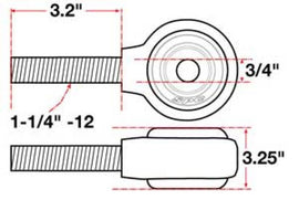 SPC Performance xAxis Rod End Ball Joint