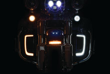 Load image into Gallery viewer, Kuryakyn Tracer L.E.D. Front Turn Signal Insert, White/Amber Light, Smoke Lens 1157