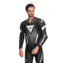 Load image into Gallery viewer, Dainese Laguna Seca 6 1PC Leather Suit Perforated Black/White/Anthracite Size - 44