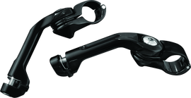 Kuryakyn Tour Tech 6in Back Arms With 1-1/4in Clamps Without Pegs Black
