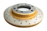 DBA 8/83-89 Toyota Land Cruiser Front Slotted & Cross Drilled 4000 XS Series Rotor