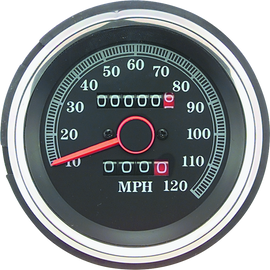 Bikers Choice L84-90 XL 85-87 FXRS 87-90 FX Replacement Speedo Black Face H-D 67037-85A