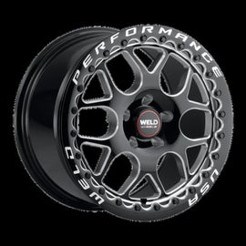 Weld S910 Solana Beadlock 18x11 / 5x4.5 BP / 7.73in BS +44mm ET Gloss Black Milled Wheel