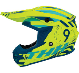 THH Helmets T730X Twister Neon Yellow/Blue - Small