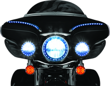 Load image into Gallery viewer, Kuryakyn LED Halo Trim Ring For 7inch Headlight 83-13 Touring Models Chrome